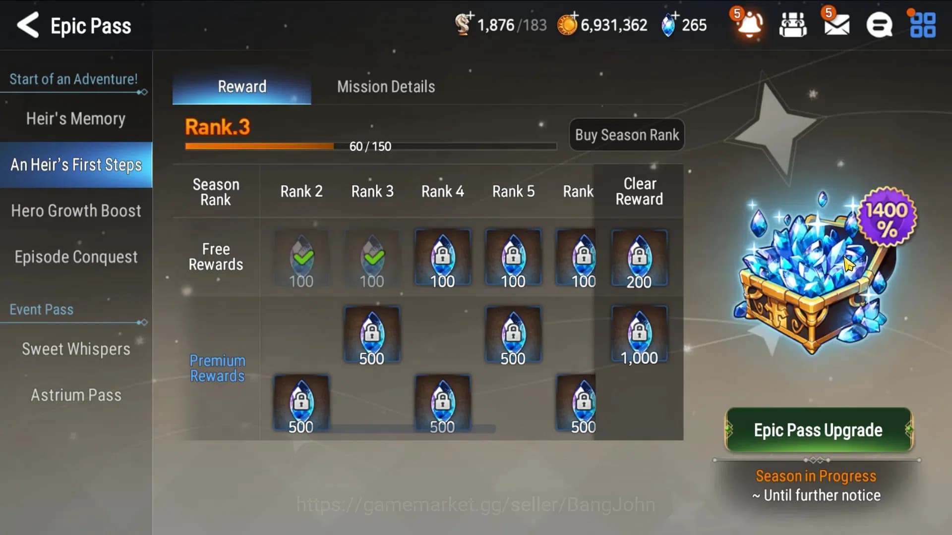 Epic Seven Accounts Global Unverif|Starter|2ML(Boss Arunka, Specimen S image 11