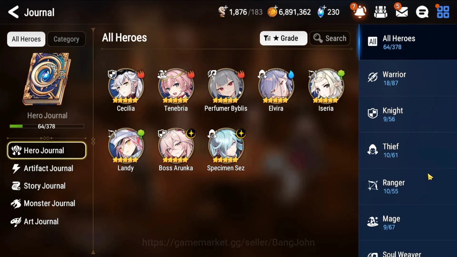 Epic Seven Accounts Global Unverif|Starter|2ML(Boss Arunka, Specimen S image 18
