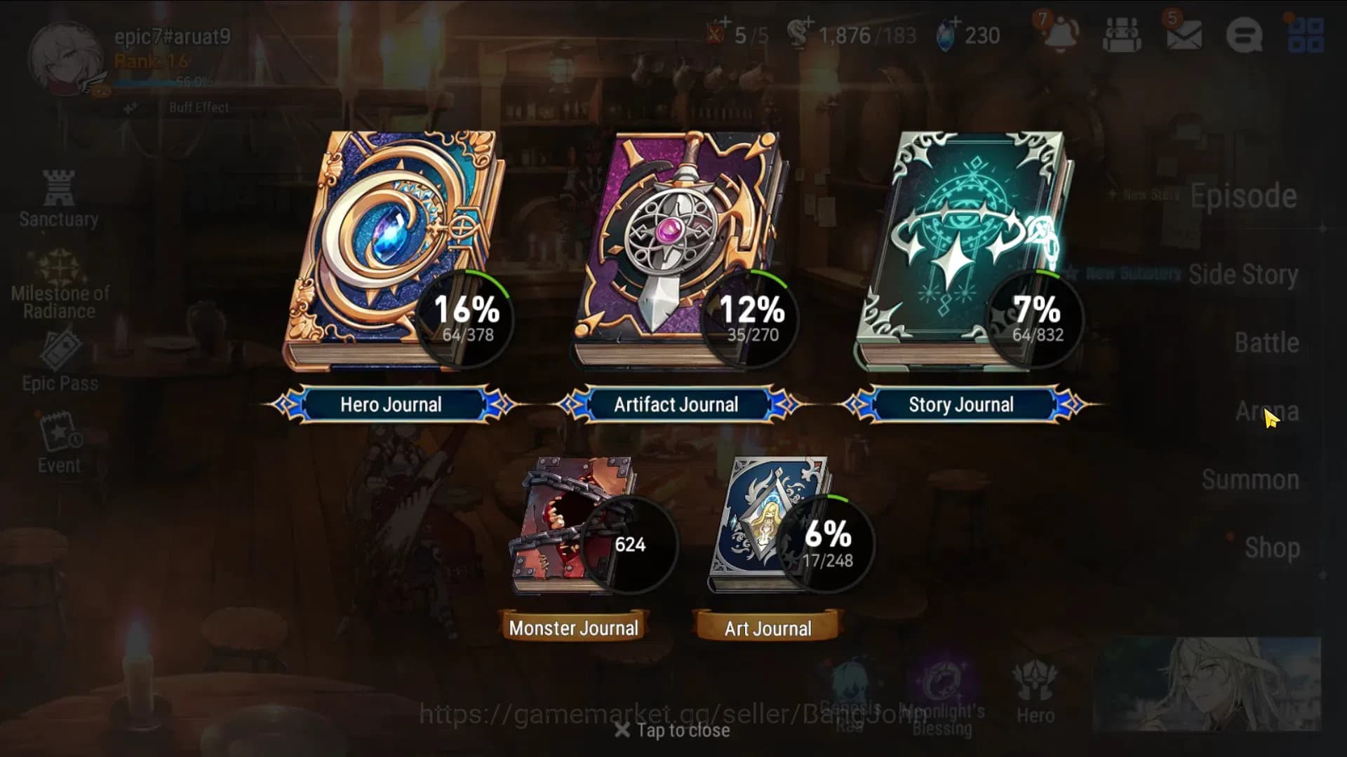 Epic Seven Accounts Global Unverif|Starter|2ML(Boss Arunka, Specimen S image 20
