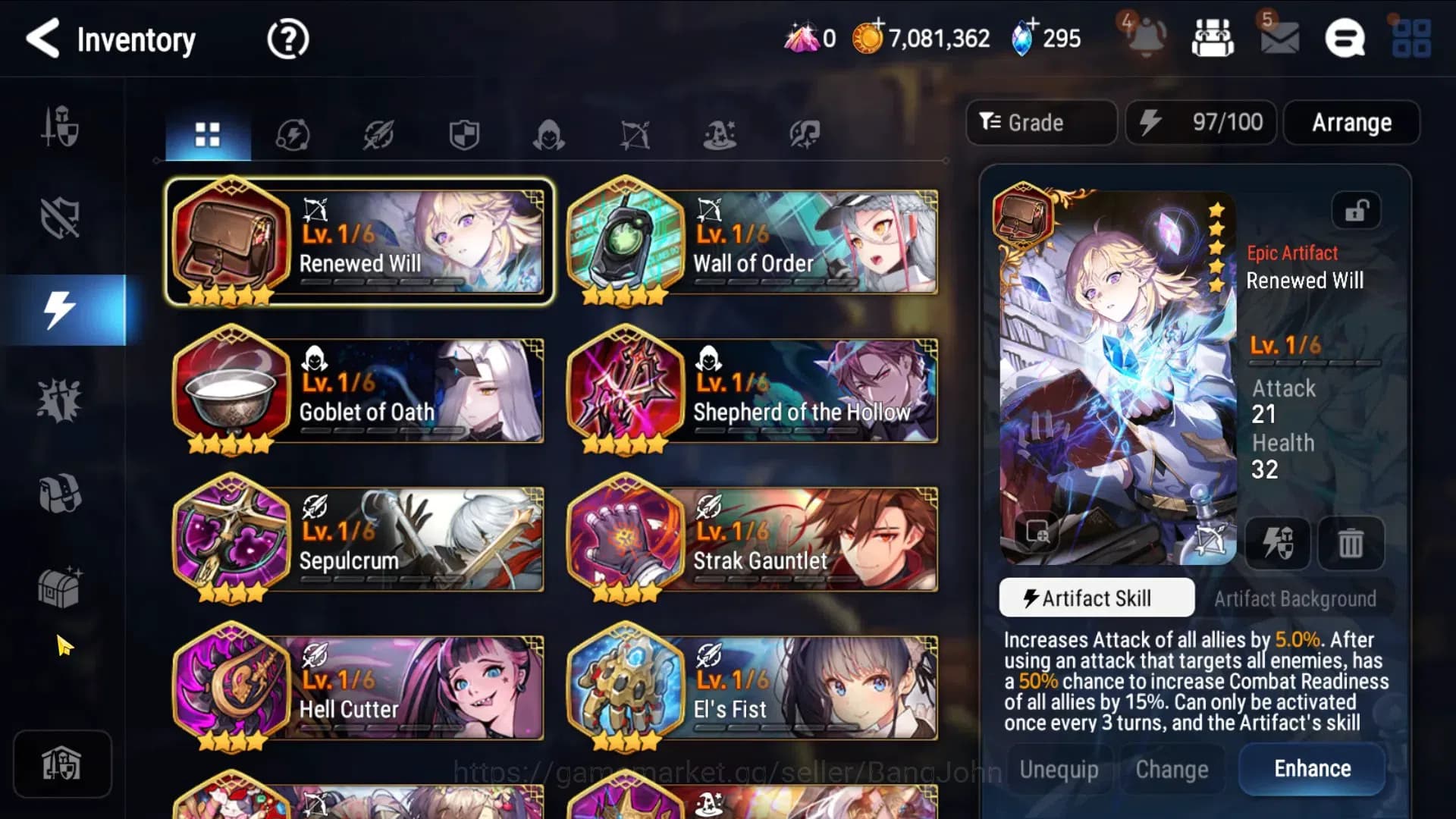 Epic Seven Accounts Global Unverif|Starter|2ML(Boss Arunka, Specimen S image 3