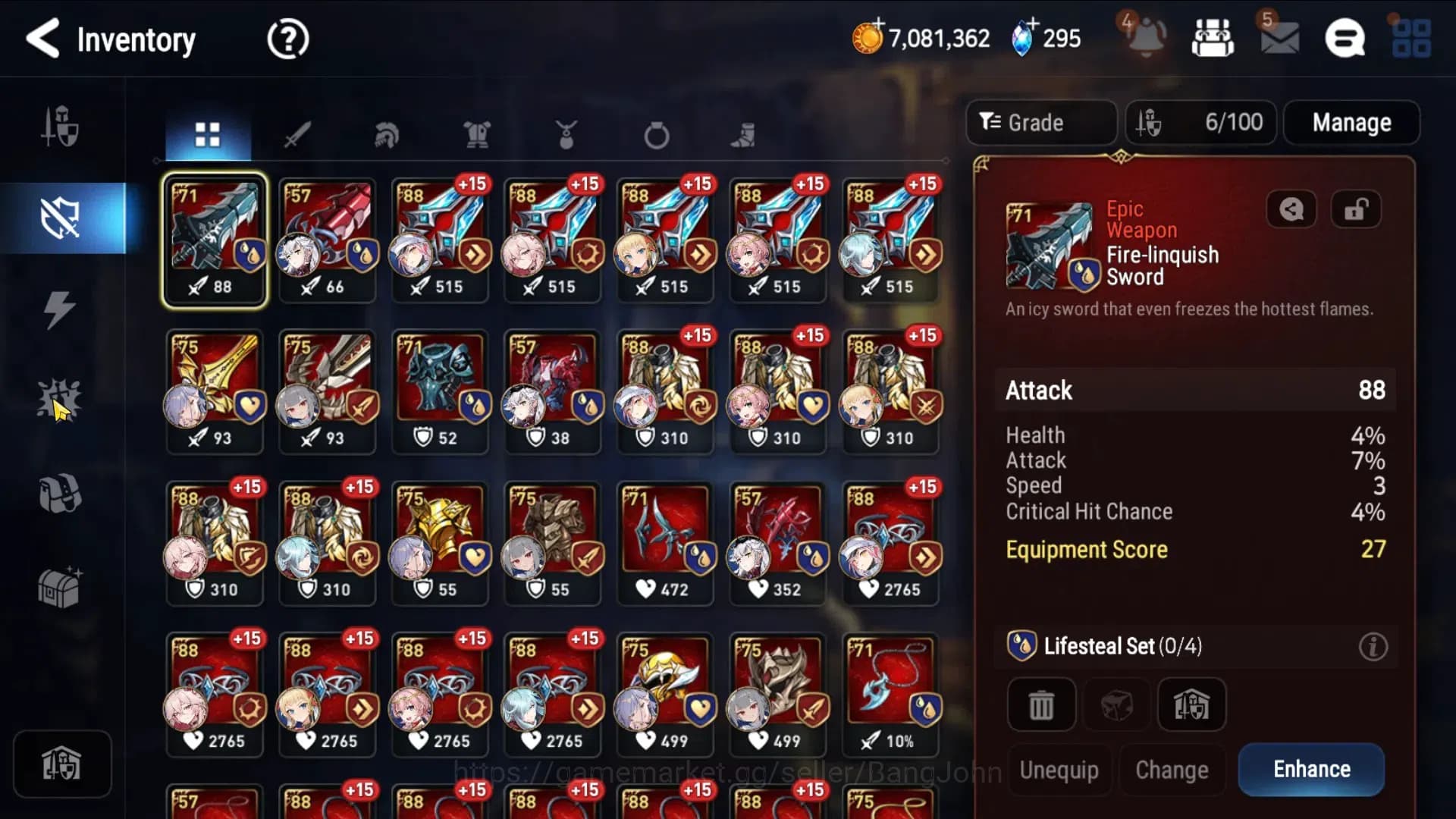 Epic Seven Accounts Global Unverif|Starter|2ML(Boss Arunka, Specimen S image 4