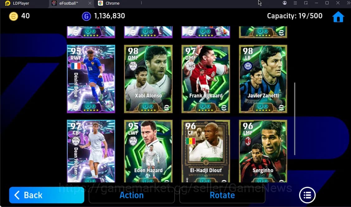 eFootball Accounts Mobile|Edmitson(Fortress),Desire Doue(Blitz Curler image 5