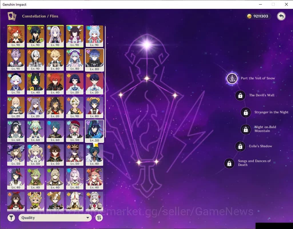 Genshin Impact Accounts ASIA|AR 56|8 Limited+4(*5Wep)|KinichC1+Sign,FlinsC image 5