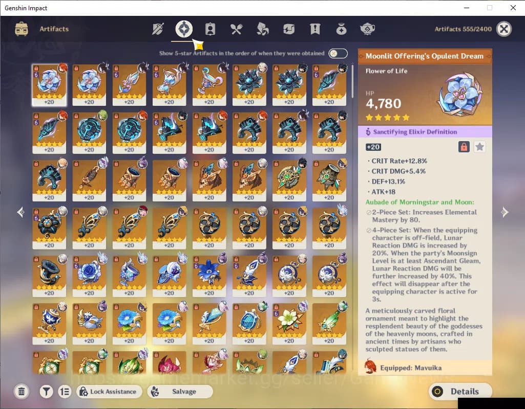 Genshin Impact Accounts ASIA|AR 56|8 Limited+4(*5Wep)|KinichC1+Sign,FlinsC image 7