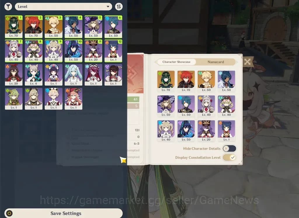 Genshin Impact Accounts ASIA|AR41|Starter|1Limited+19(*4Character)|Nefer,D image 2