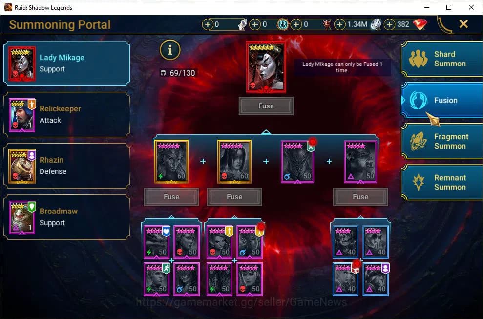 Raid: Shadow Legends Accounts Lv52 662K Power|2 Mythic(Siegfrund,Fjorad)|23 Lege image 10