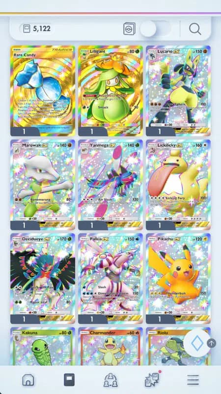 Pokémon TCG Pocket Accounts EN| 5k+ Card| 90+ EX| 2 Crown(RareCandy,Lilligant) image 1