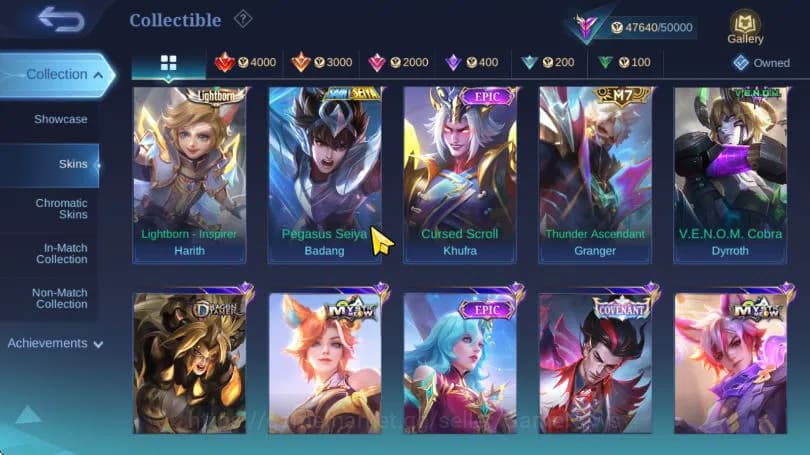 Mobile Legends: Bang Bang Accounts Hero 118|Skin 188|High Immo 106|Prime+M7 Granger,A image 12