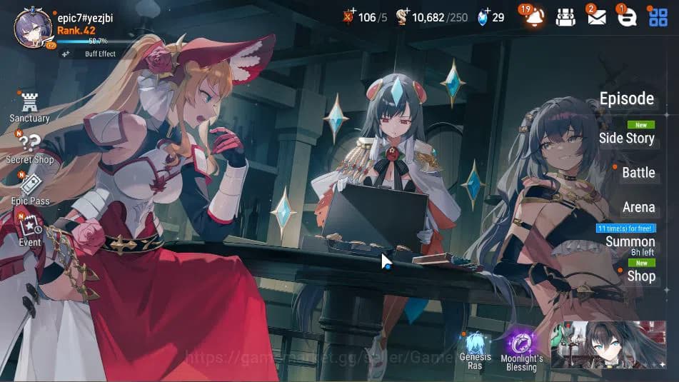 Epic Seven Accounts ASIA Verif|12 ML(DB Senya,DK Sharun,Ab Yufine,Etc) image 1