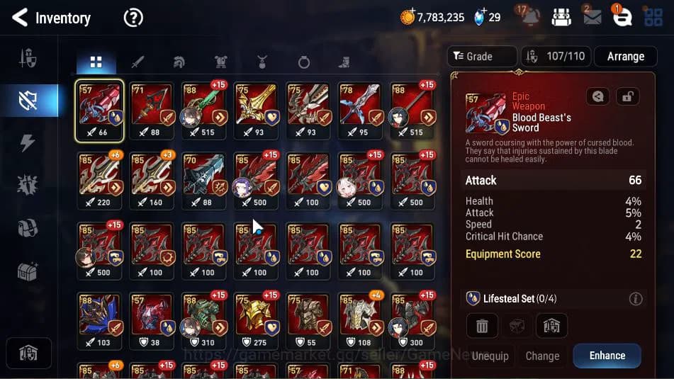 Epic Seven Accounts ASIA Verif|12 ML(DB Senya,DK Sharun,Ab Yufine,Etc) image 15