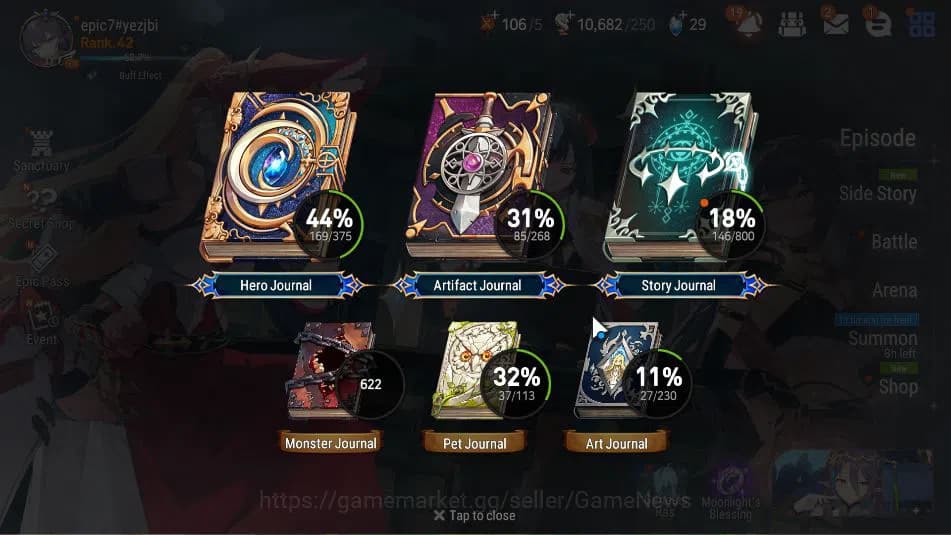 Epic Seven Accounts ASIA Verif|12 ML(DB Senya,DK Sharun,Ab Yufine,Etc) image 3