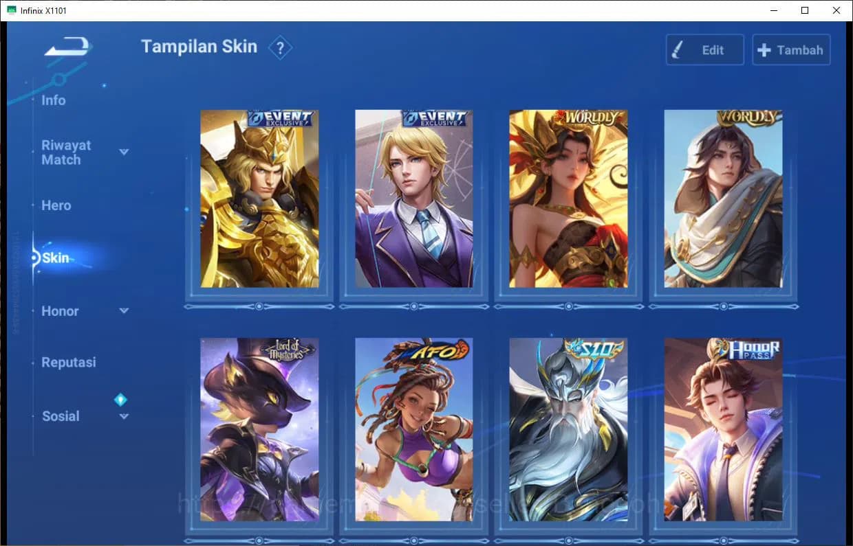Honor of Kings Accounts GLOBAL|112H|144S|LG=YING,LADY SUN,|LNY=DA QIAO|HNR image 6
