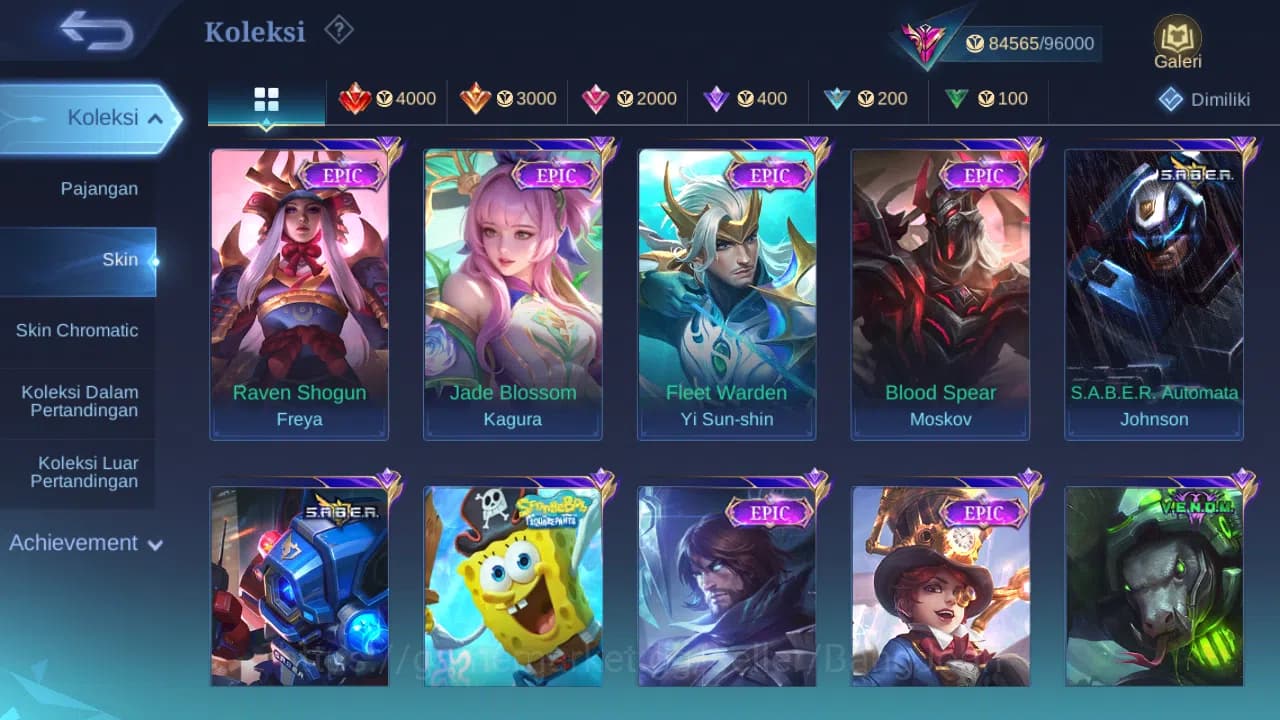 Mobile Legends: Bang Bang Accounts GLOBAL Hero 132 Skin 304 Aspirant Fanny Layla | 11 image 1