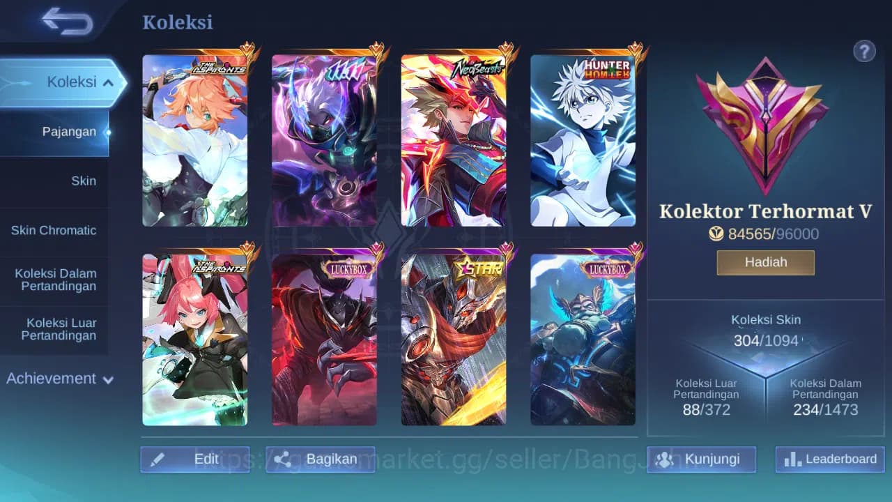 Mobile Legends: Bang Bang Accounts GLOBAL Hero 132 Skin 304 Aspirant Fanny Layla | 11 image 11