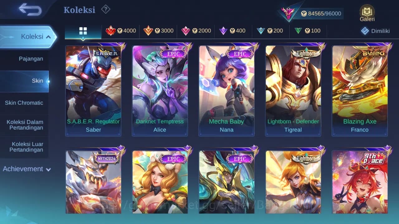 Mobile Legends: Bang Bang Accounts GLOBAL Hero 132 Skin 304 Aspirant Fanny Layla | 11 image 16