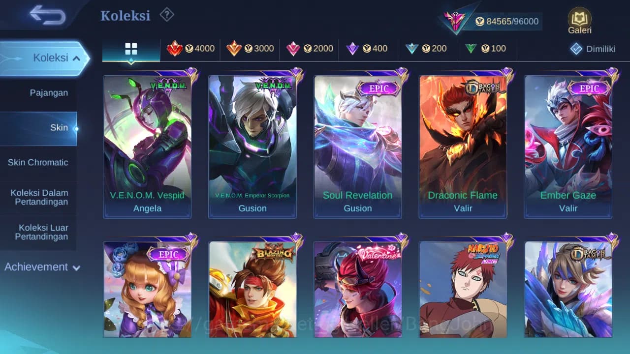 Mobile Legends: Bang Bang Accounts GLOBAL Hero 132 Skin 304 Aspirant Fanny Layla | 11 image 7