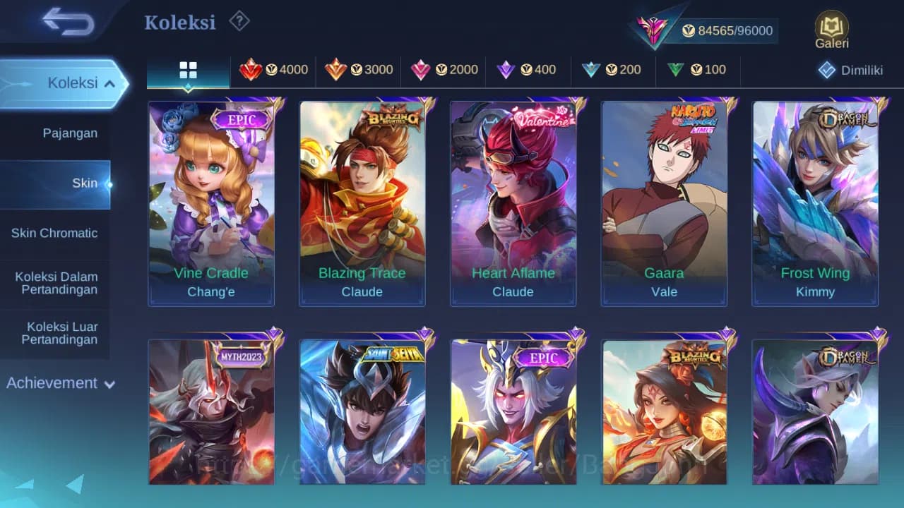 Mobile Legends: Bang Bang Accounts GLOBAL Hero 132 Skin 304 Aspirant Fanny Layla | 11 image 8