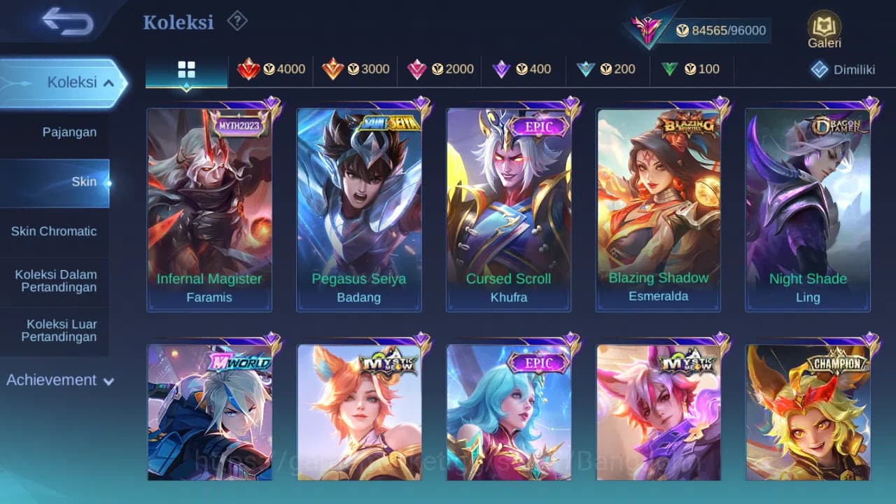 Mobile Legends: Bang Bang Accounts GLOBAL Hero 132 Skin 304 Aspirant Fanny Layla | 11 image 9