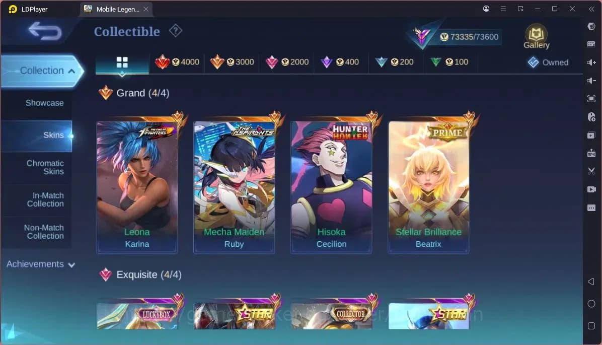 Mobile Legends: Bang Bang Accounts GLOBAL Hero 132 Skin 282|Aspirant Ruby|Prime Beatr image 10