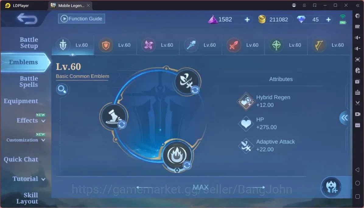 Mobile Legends: Bang Bang Accounts GLOBAL Hero 132 Skin 282|Aspirant Ruby|Prime Beatr image 15