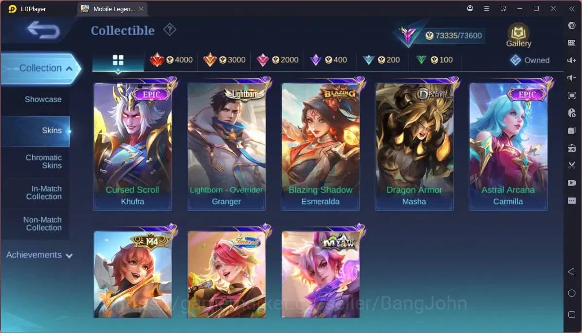 Mobile Legends: Bang Bang Accounts GLOBAL Hero 132 Skin 282|Aspirant Ruby|Prime Beatr image 2