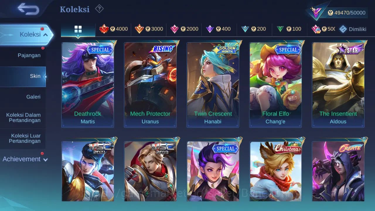 Mobile Legends: Bang Bang Accounts GLOBAL Hero 120 Skin 192 | Prime Granger | Zodiac image 10