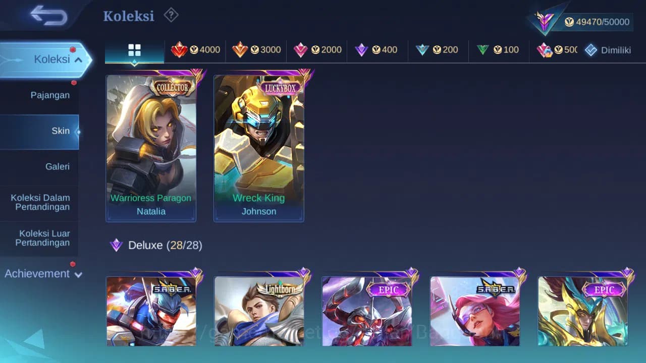 Mobile Legends: Bang Bang Accounts GLOBAL Hero 120 Skin 192 | Prime Granger | Zodiac image 2