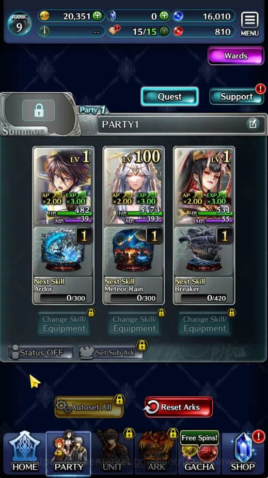Last Cloudia Accounts GLOBAL | Starter Rank 9 | Hinata Sakaguchi, AoG La image 3