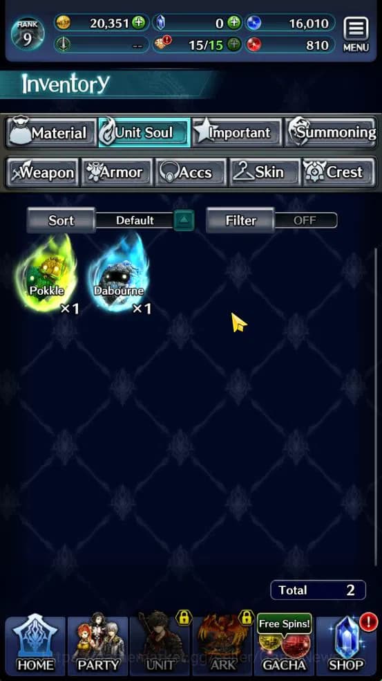 Last Cloudia Accounts GLOBAL | Starter Rank 9 | Hinata Sakaguchi, AoG La image 5