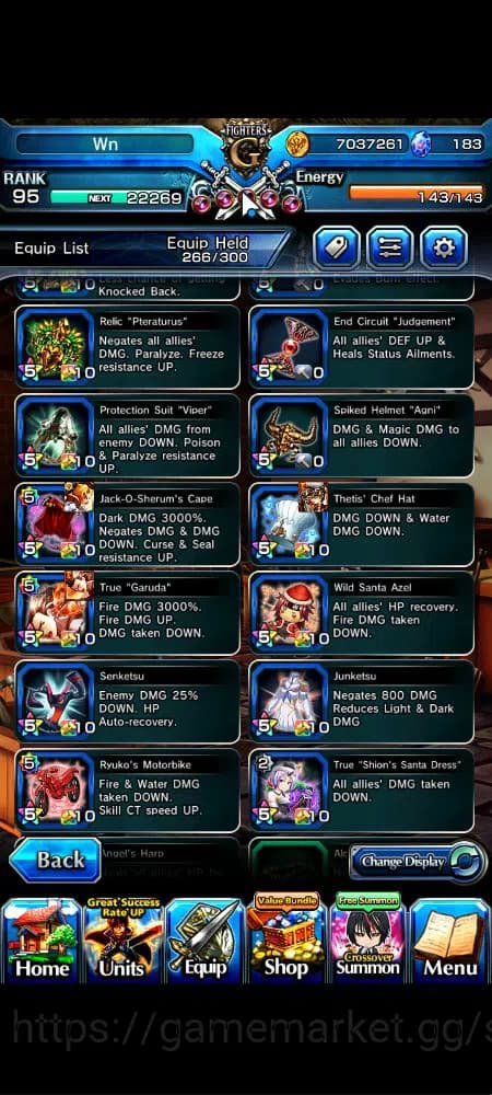 Grand Summoners Accounts Global|Rank 95|183 cc|15 Ascend+8 TW|[Okarun,DL Ri image 4