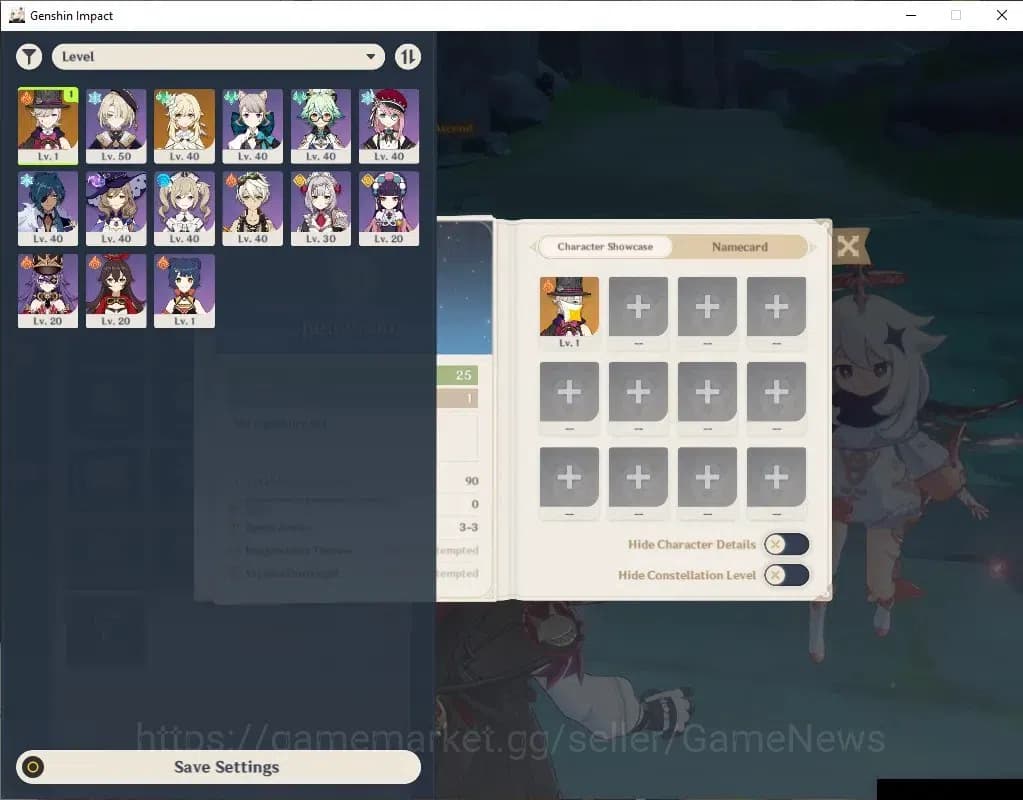 Genshin Impact Accounts ASIA|Starter|AR25|1Limited+13(*4Character)|Lyney|M image 1