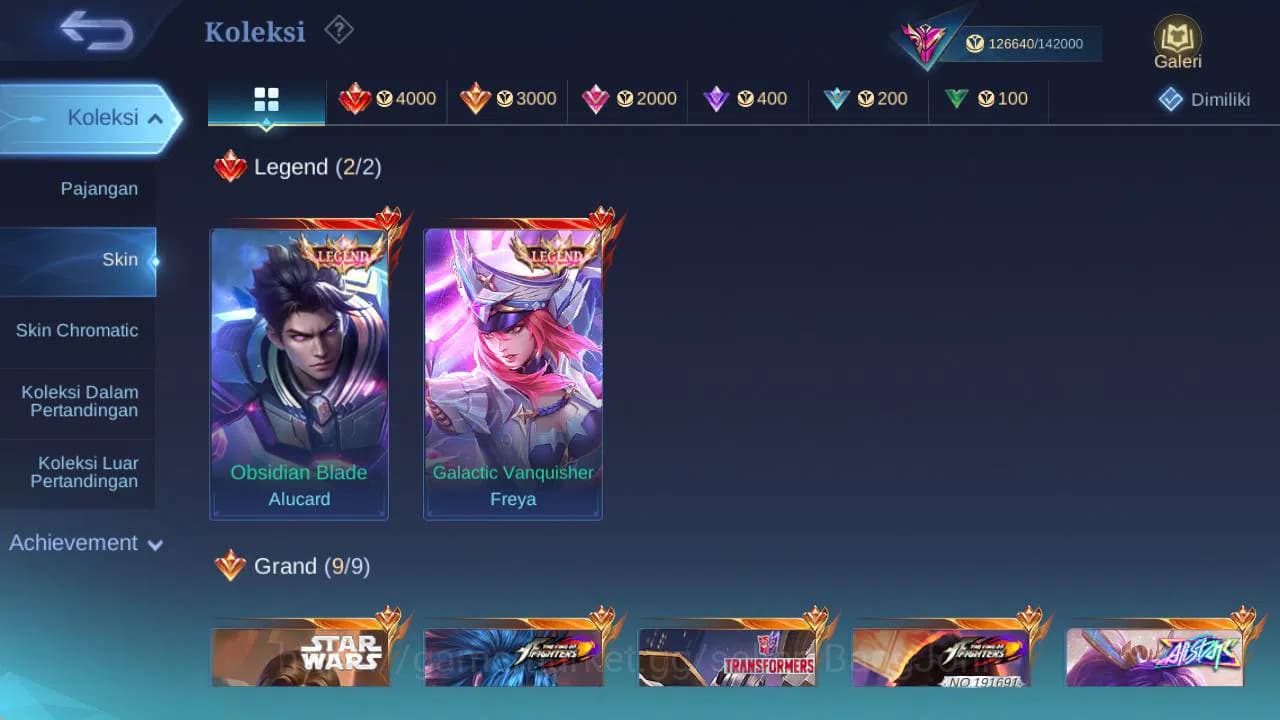 Mobile Legends: Bang Bang Accounts GLOBAL|Hero 132|skin 400|legend(freya,alu),KOF val image 20