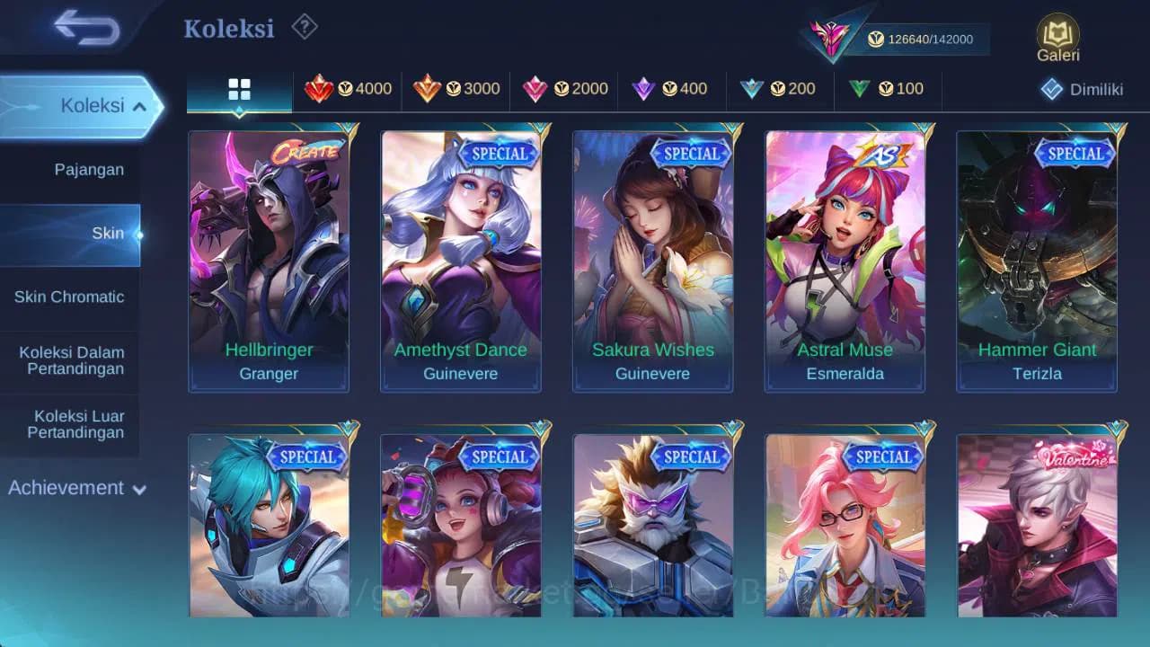 Mobile Legends: Bang Bang Accounts GLOBAL|Hero 132|skin 400|legend(freya,alu),KOF val image 7