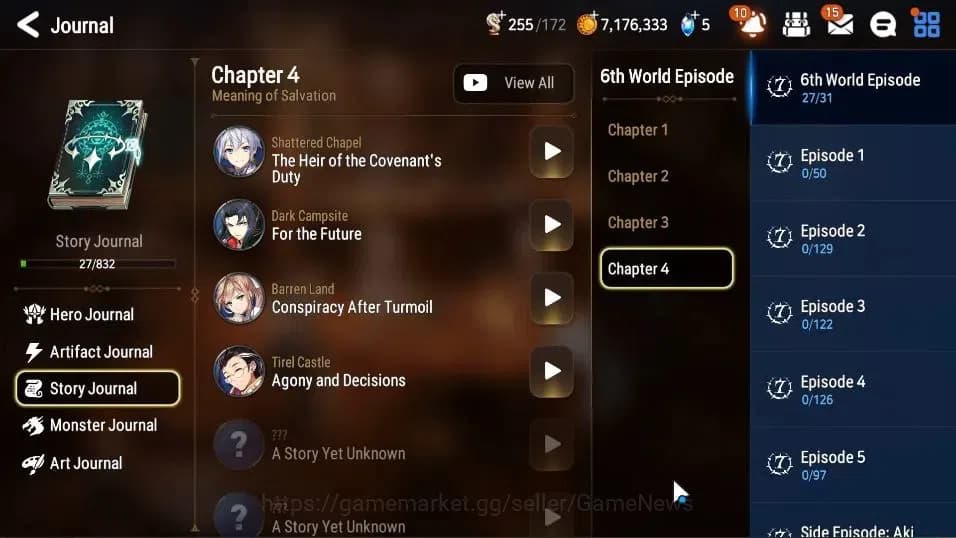 Epic Seven Accounts GLOBAL Unverif|New Era|3 ML(Salome,LOT Scales,Beli image 11