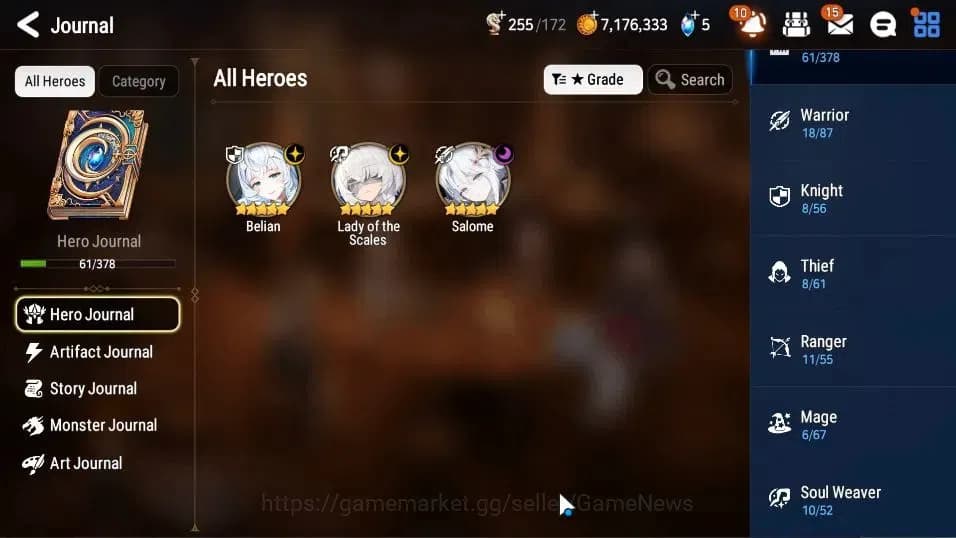 Epic Seven Accounts GLOBAL Unverif|New Era|3 ML(Salome,LOT Scales,Beli image 6