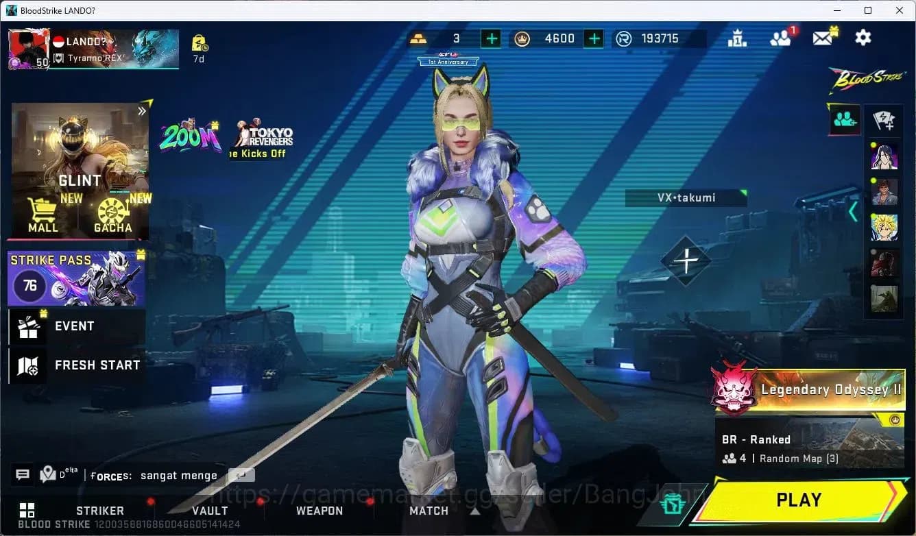 Blood Strike Accounts ASIA | EVO FAL-Evolved Draco | 2 Collab Skins | 3 image 1