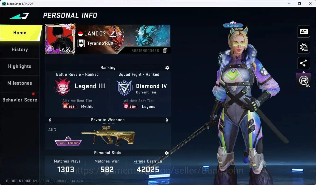 Blood Strike Accounts ASIA | EVO FAL-Evolved Draco | 2 Collab Skins | 3 image 2