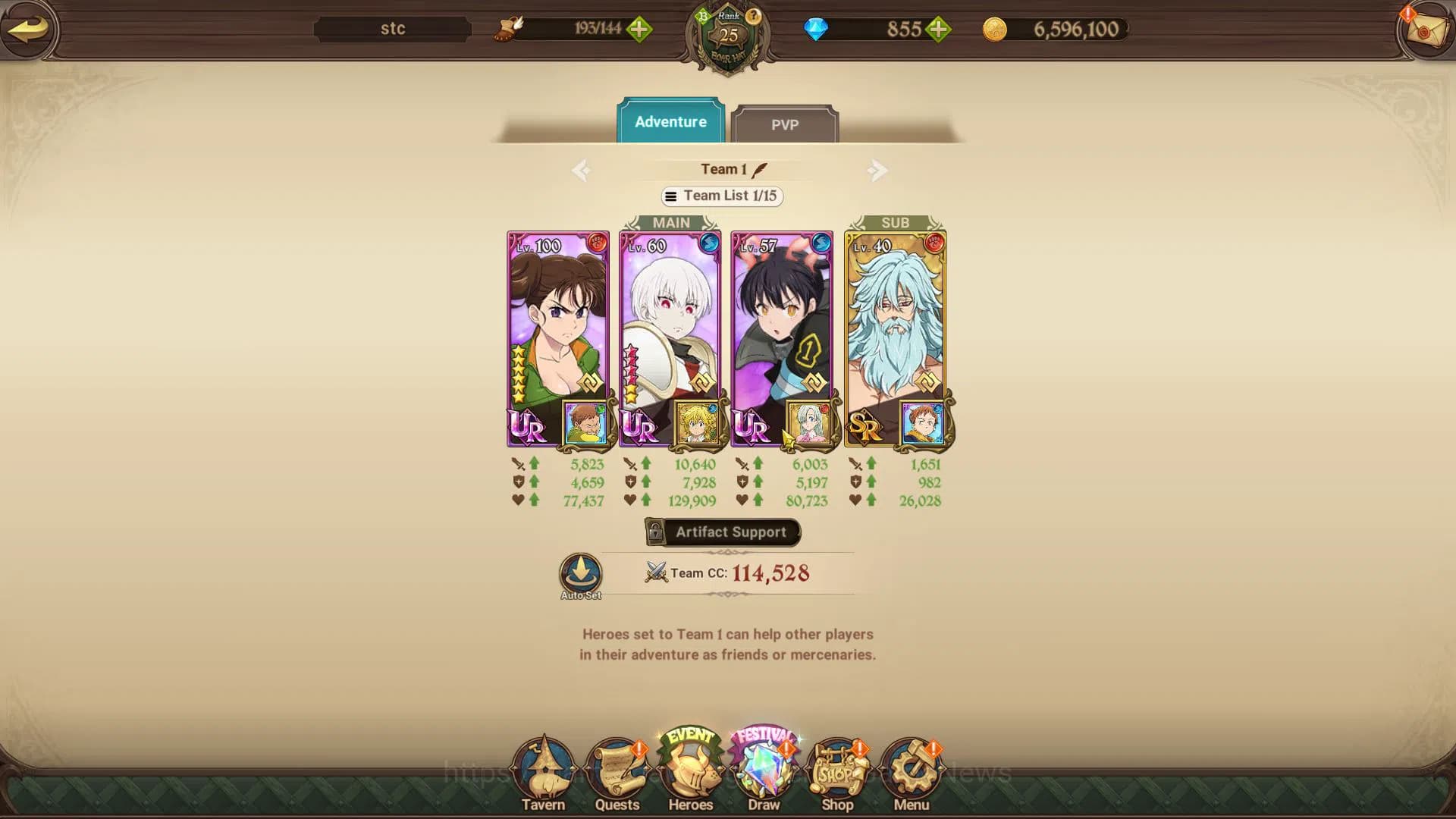 The Seven Deadly Sins: Grand Cross Accounts Global|882K CC|Starter Ch4|855 Dm|1 UR + Collab FF image 6