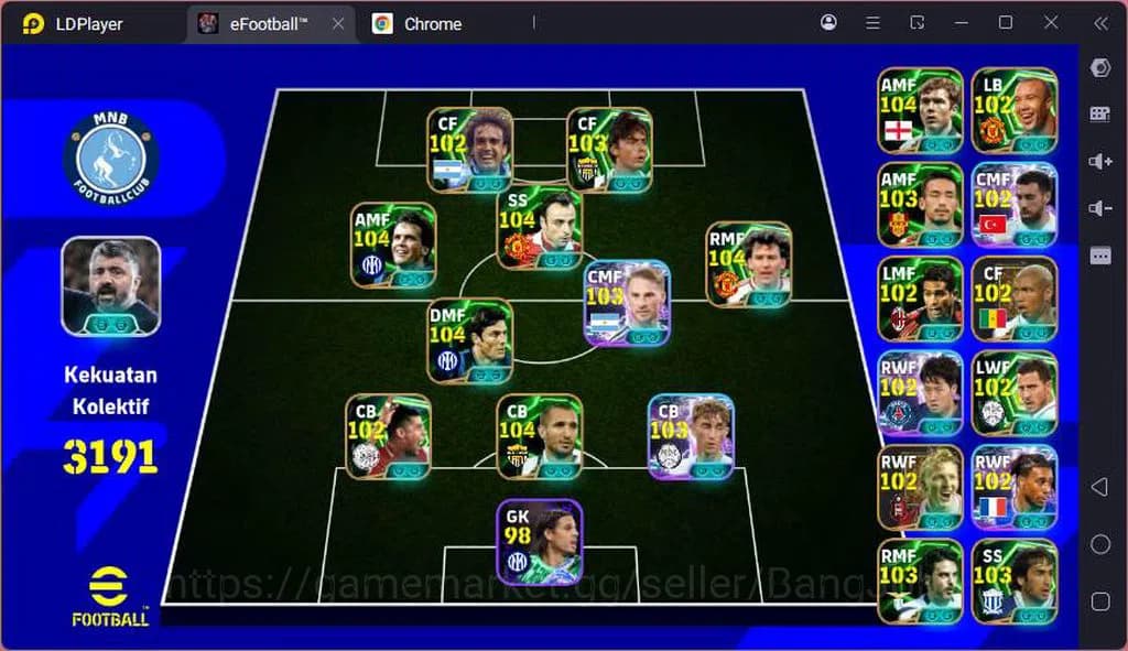 eFootball Accounts ANDROID|PW 3191|Coin 610|Paul Scholes + Bryan Robs image 1