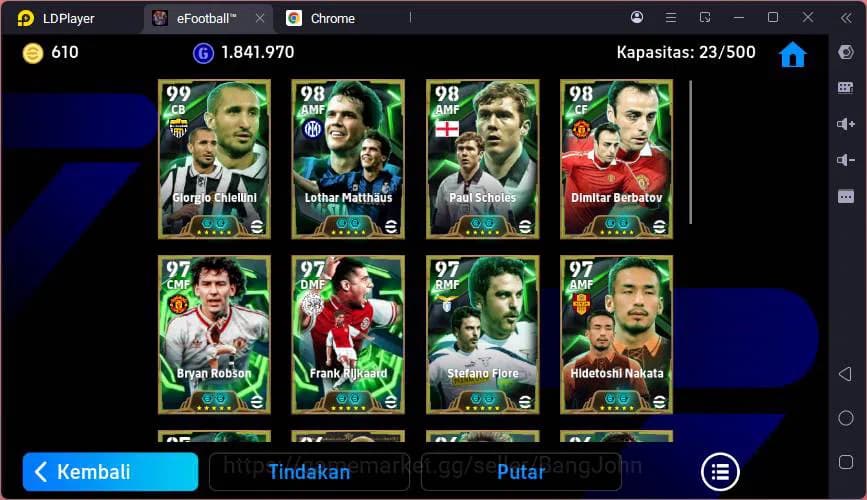 eFootball Accounts ANDROID|PW 3191|Coin 610|Paul Scholes + Bryan Robs image 4
