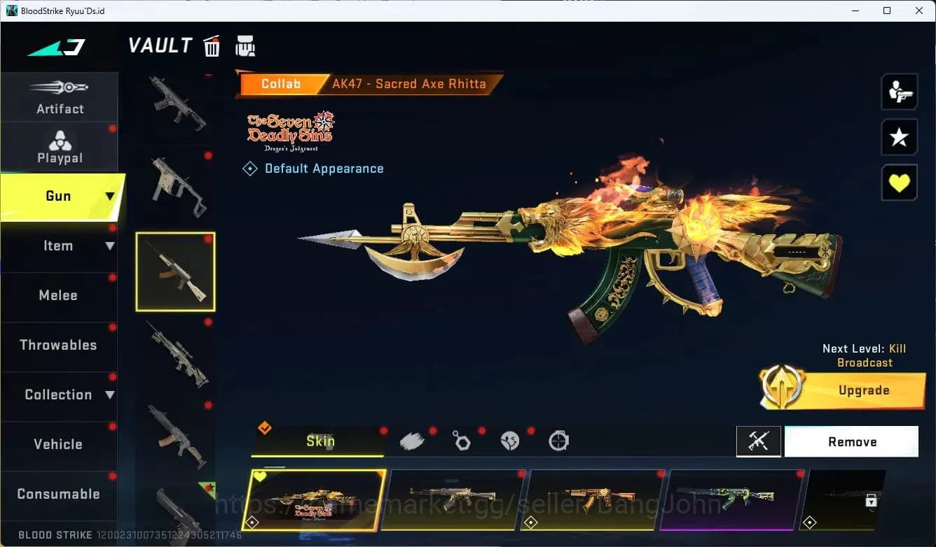 Blood Strike Accounts ASIA | Eternal Desert Eagle-Scorpius|3 EVA,7DS Gun image 12