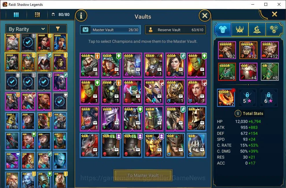 Raid: Shadow Legends Accounts Lv30|286K Power|Starter|8 Legendary (Ninja,Ezio,Tr image 4