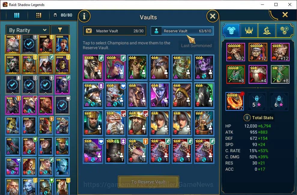 Raid: Shadow Legends Accounts Lv30|286K Power|Starter|8 Legendary (Ninja,Ezio,Tr image 5