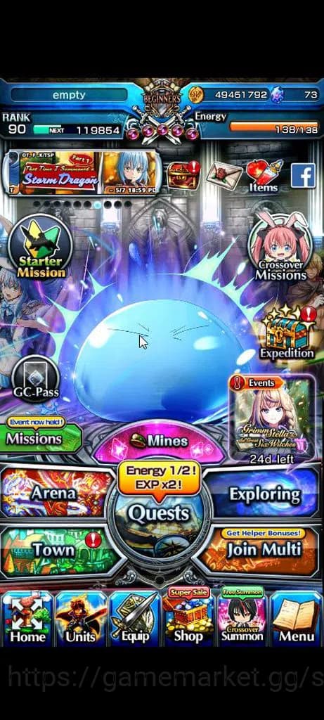 Grand Summoners Accounts Global|Rank 90|19 Ascend+7 TW|[Okarun,Emiya,Chloe, image 1