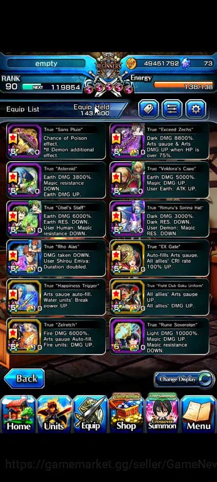 Grand Summoners Accounts Global|Rank 90|19 Ascend+7 TW|[Okarun,Emiya,Chloe, image 16