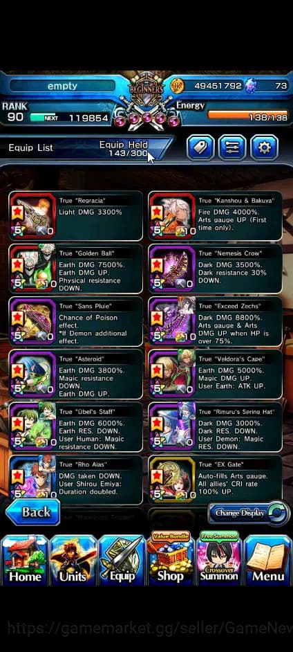 Grand Summoners Accounts Global|Rank 90|19 Ascend+7 TW|[Okarun,Emiya,Chloe, image 17