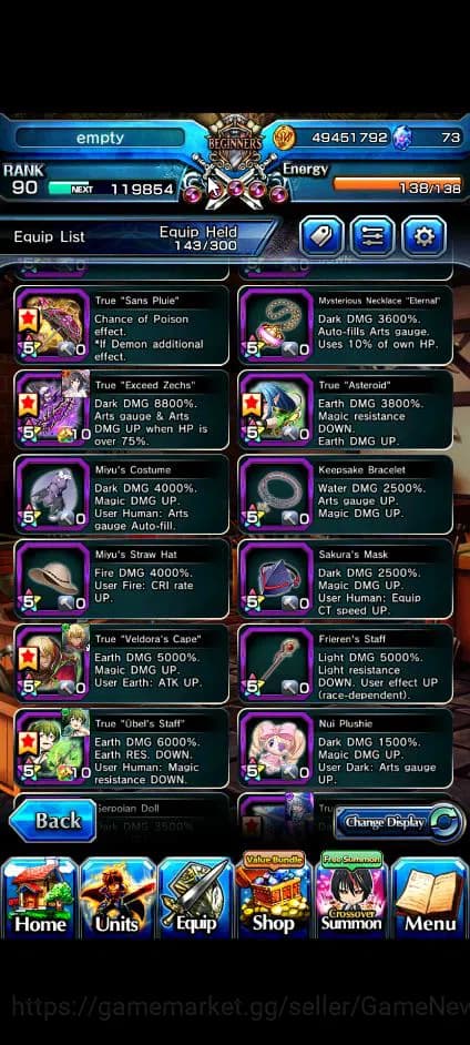 Grand Summoners Accounts Global|Rank 90|19 Ascend+7 TW|[Okarun,Emiya,Chloe, image 4