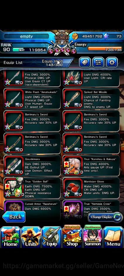 Grand Summoners Accounts Global|Rank 90|19 Ascend+7 TW|[Okarun,Emiya,Chloe, image 5