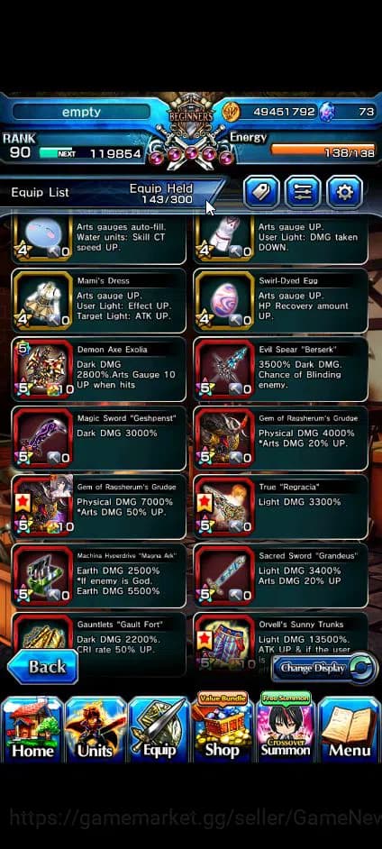 Grand Summoners Accounts Global|Rank 90|19 Ascend+7 TW|[Okarun,Emiya,Chloe, image 6