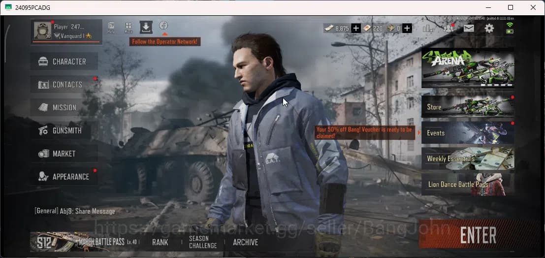 Arena Breakout Accounts Mobile|Lvl 30|SV 19.5|CV 16.6M|Cn On 1*|1 WP Legen image 1
